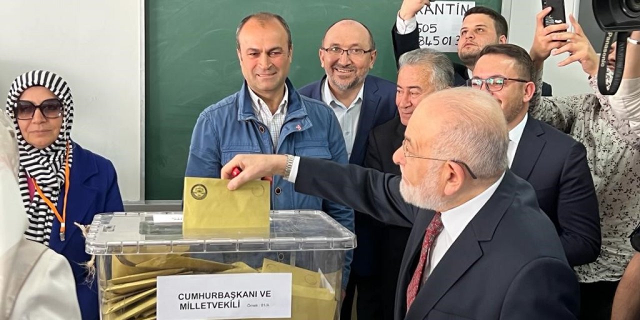 Saadet Partisi Genel Başkanı Karamollaoğlu oyunu Ankara’da kullandı