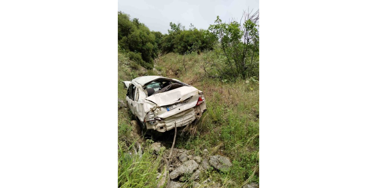 Nazilli’de otomobil şarampole devrildi: 2 ölü