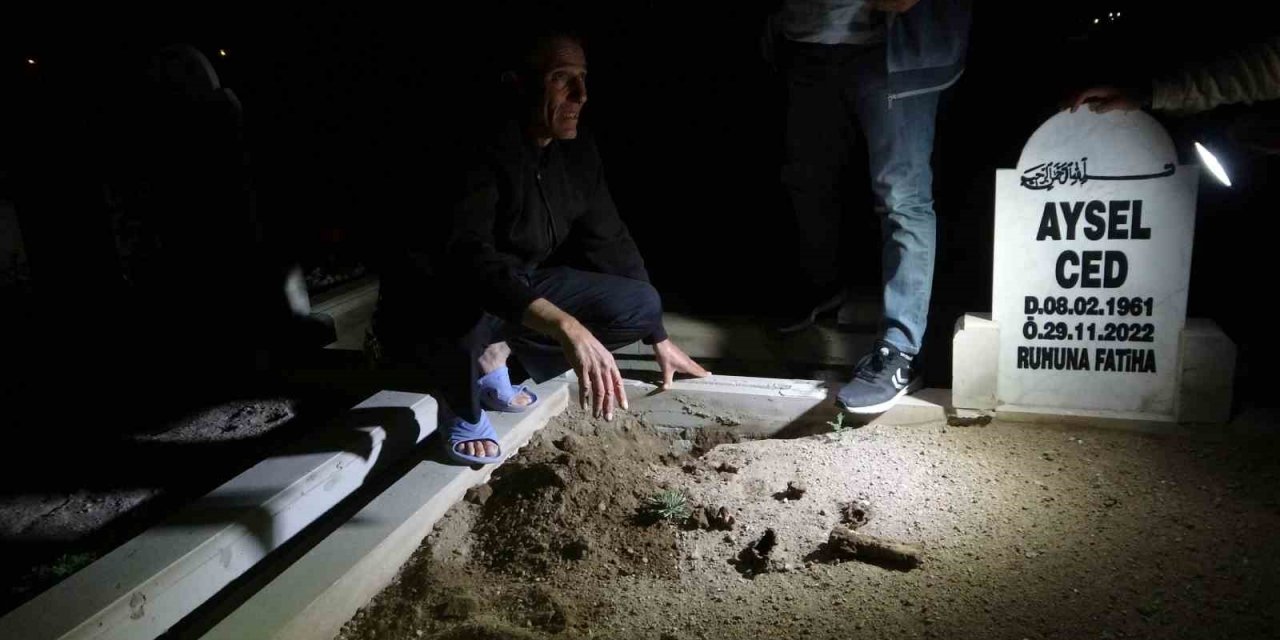 Mezarlıkta bir garip olay: "İnsan kemiği" dedi, hayvan kemiği çıktı