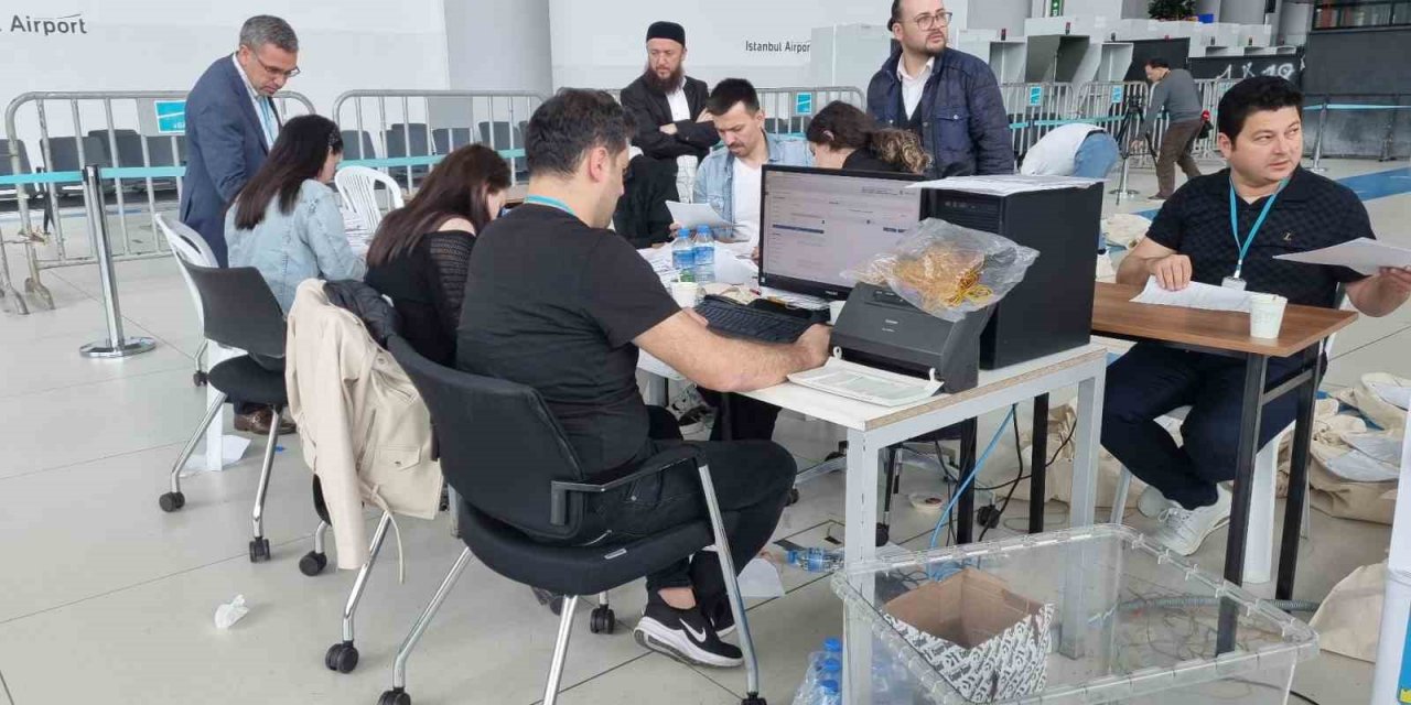 İstanbul Havalimanı’nda oy sayımı sona erdi