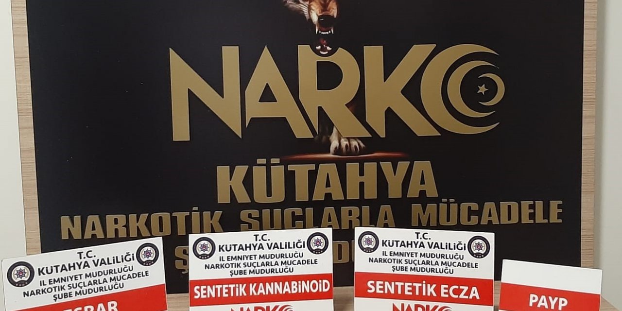 Kütahya’da uyuşturucu ticareti yapan 2 kişi tutuklandı