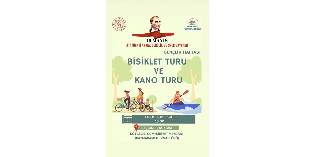 Köyceğiz’de kano ve bisiklet turu etkinliği yapılacak