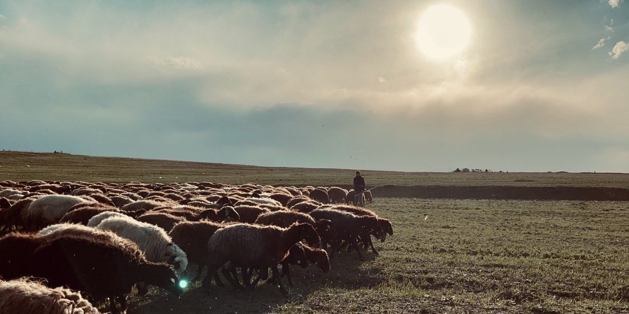 Ağrı’da gün batımı göz kamaştırdı