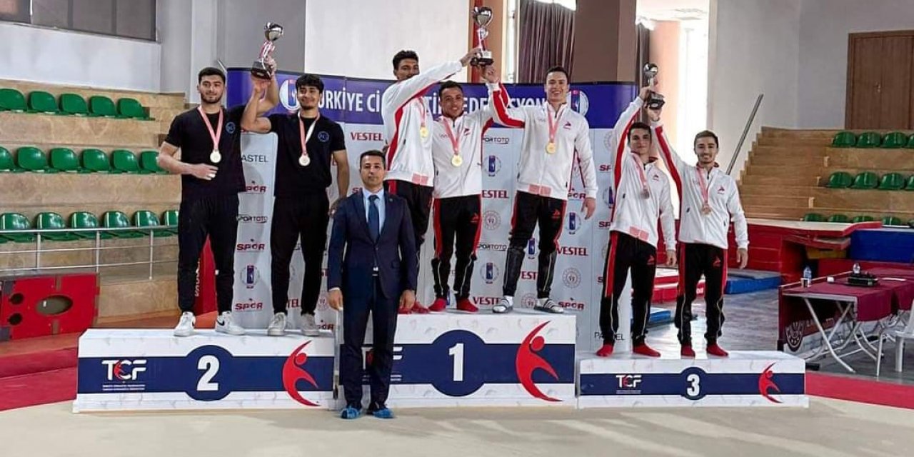 Kayseri ekibi Jimnastikte Türkiye ikincisi oldu