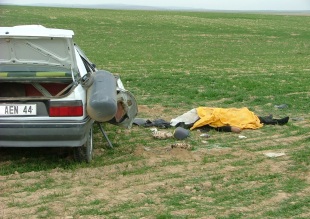 Konya'da otomobil takla attı: 1 ölü