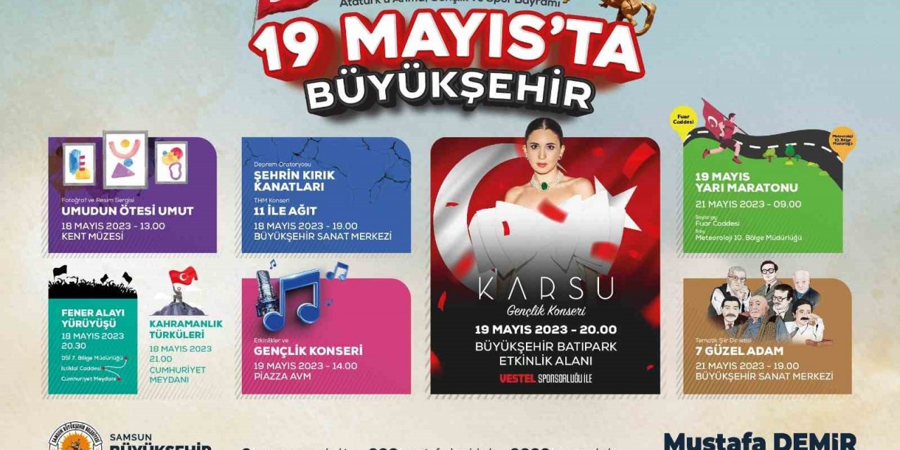 Samsun’da 19 Mayıs coşkusu yaşanacak