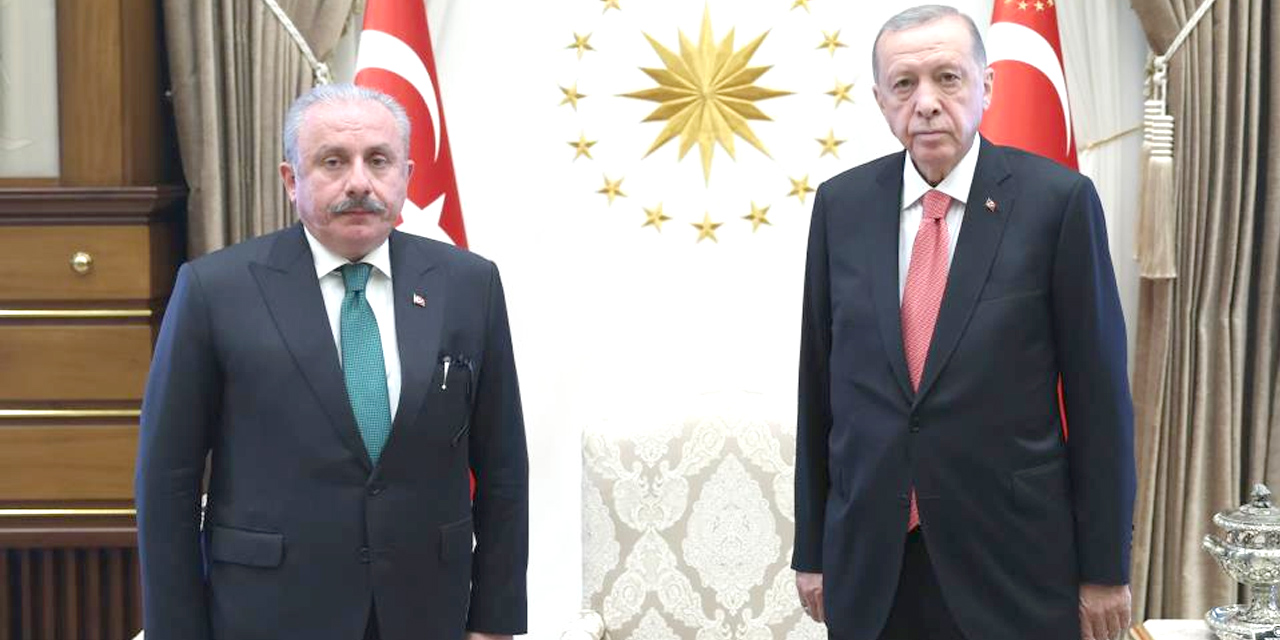 Cumhurbaşkanı Erdoğan, TBMM Başkanı Şentop’u kabul etti