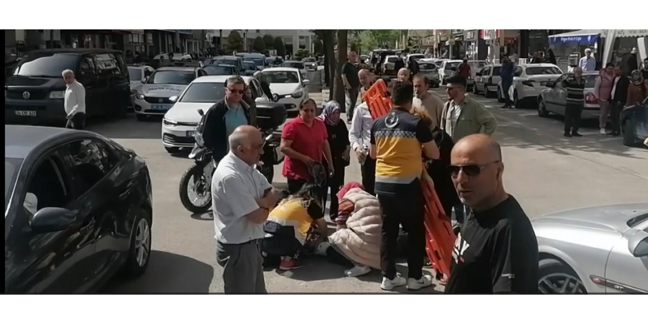 Otomobil elektrikli bisiklete çarptı: 1 yaralı