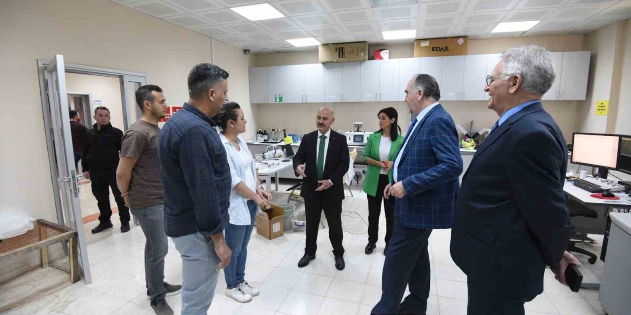 Rektör Dalgın, Düzce Üniversitesinde yapılan çalışmaları inceledi