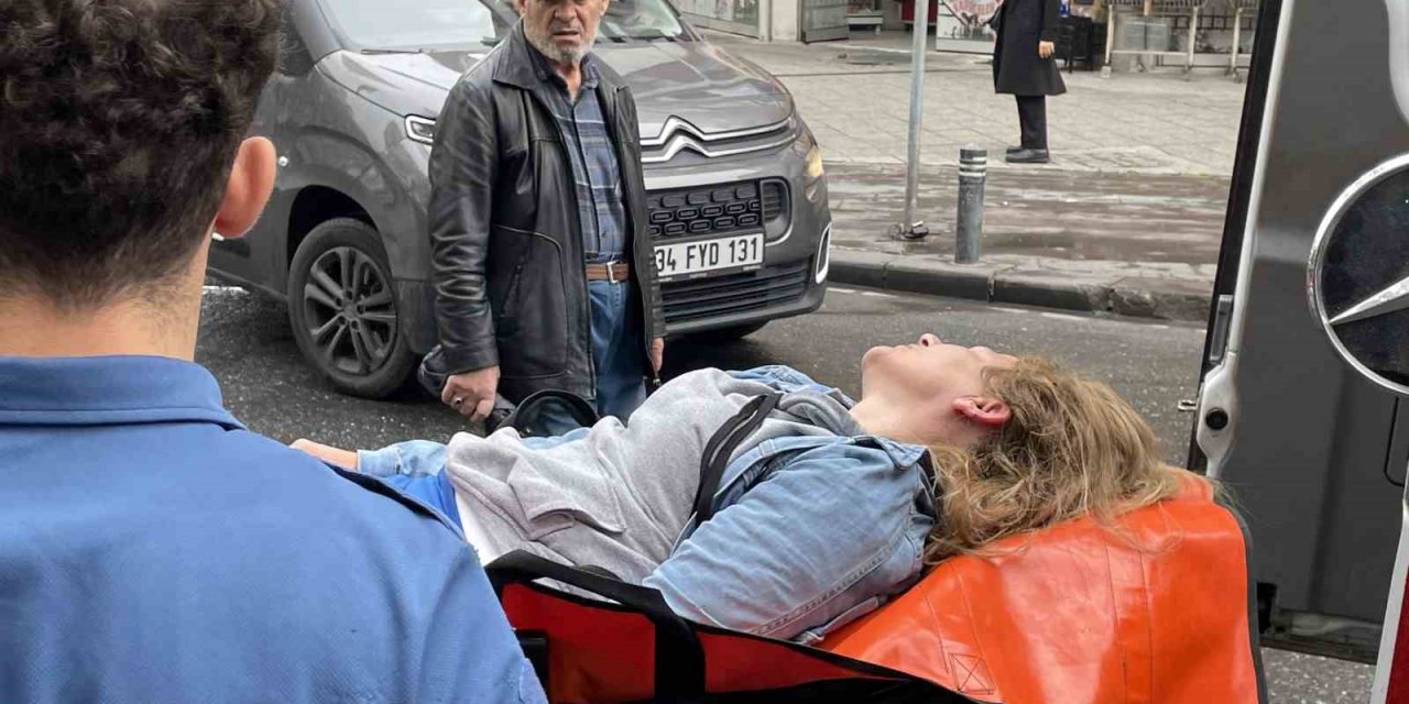 İşyerinin yandığını gören kadın sinir krizi geçirdi