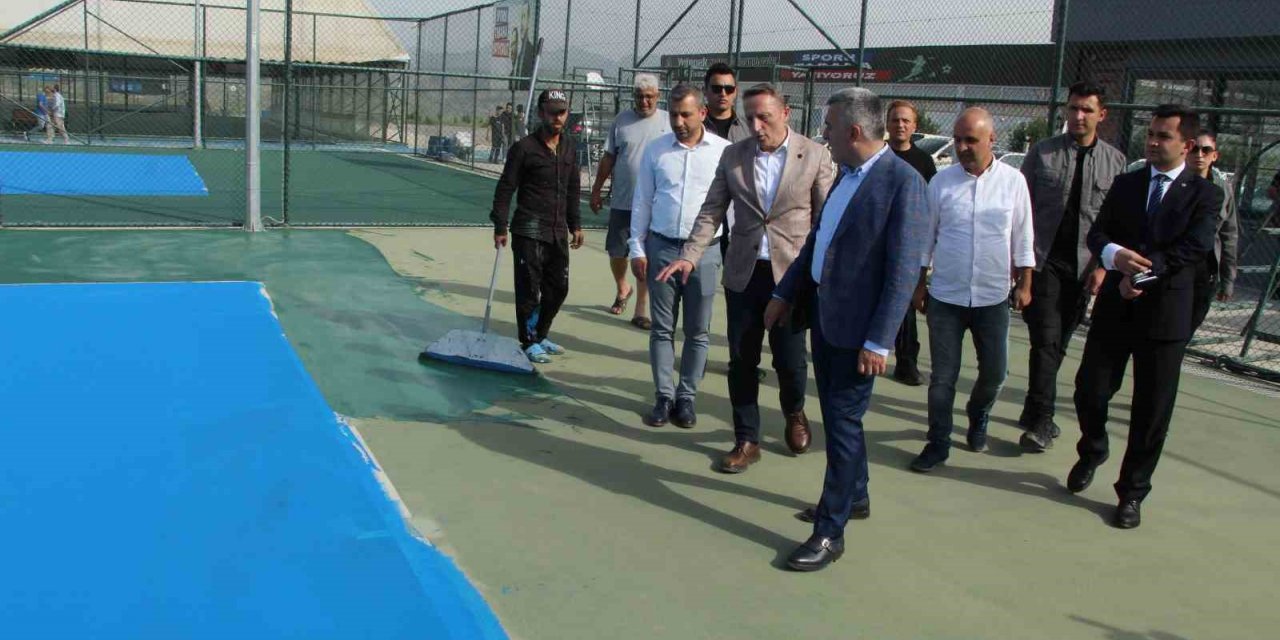 Şırnak uluslararası tenis turnuvasına hazırlanıyor
