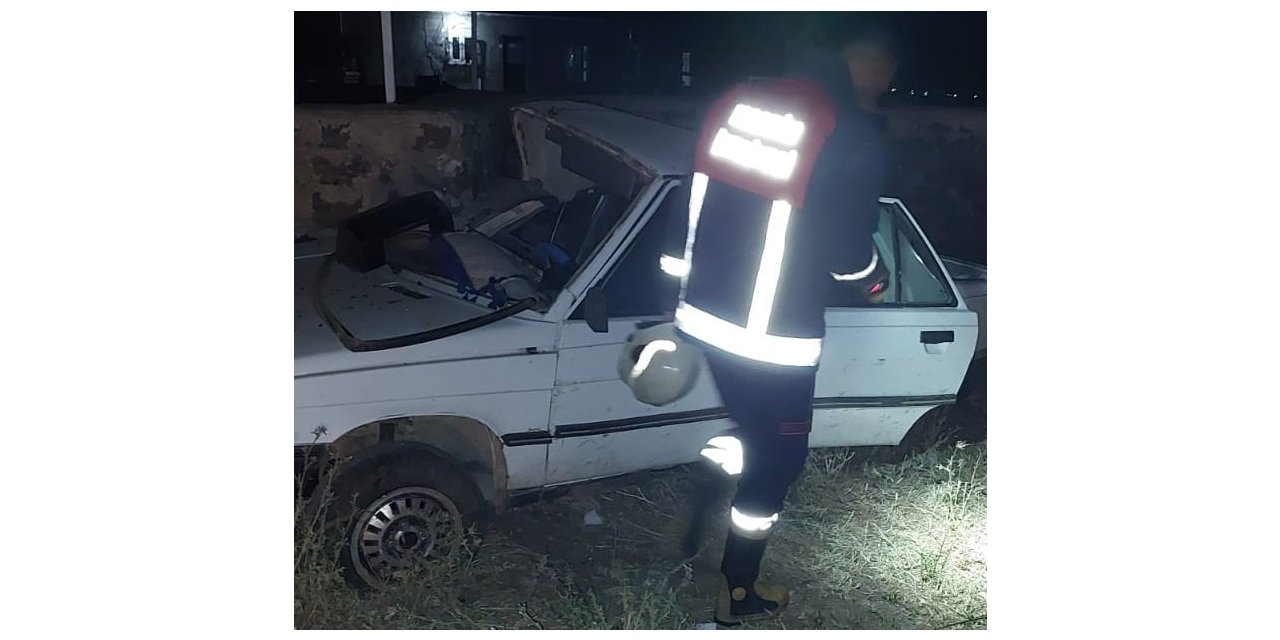 Mardin’de kontrolden çıkan otomobil şarampole yuvarlandı: 3 yaralı