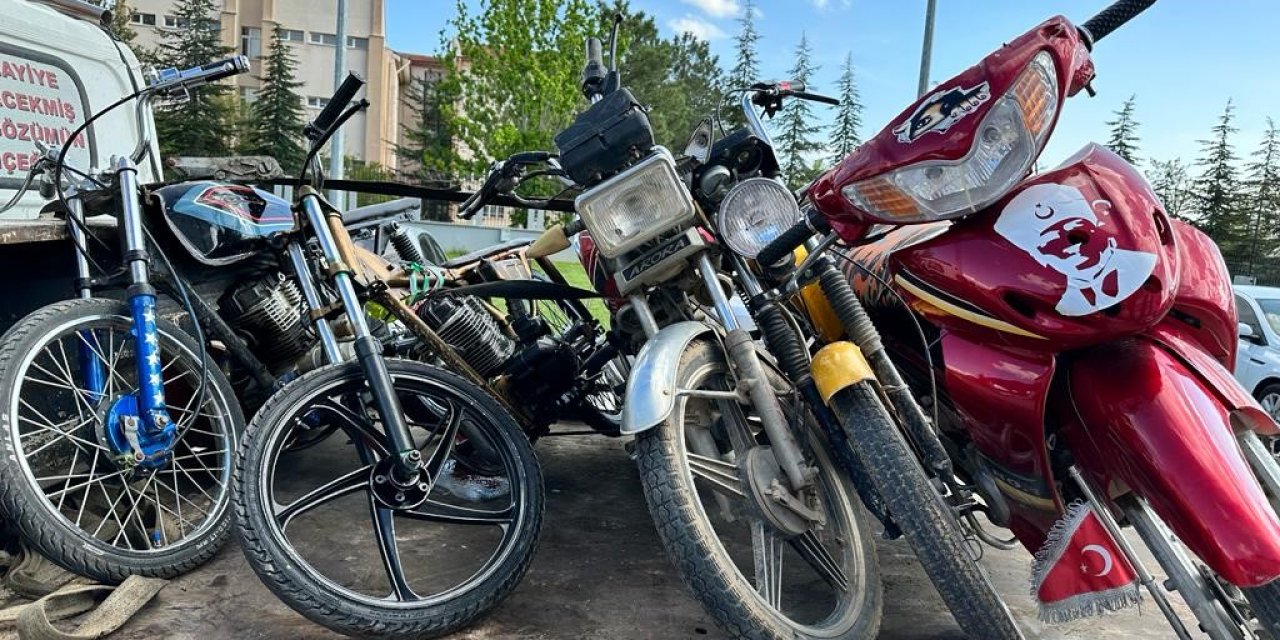 Bolvadin’de motosiklet sürücülerine yönelik denetim