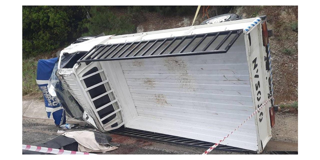 Diş tedavisinden dönen çifti taşıyan araç takla attı: 1 ölü, 1 yaralı