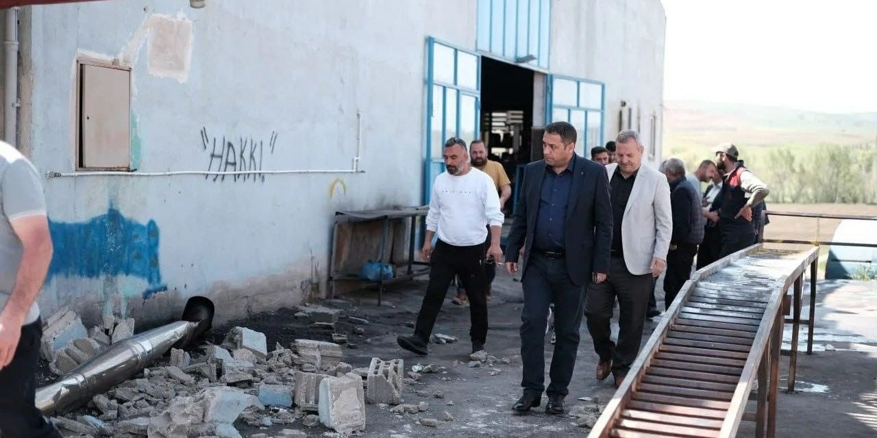 Başkan Ekinci, iş yerleri zarar gören esnafı ziyaret etti