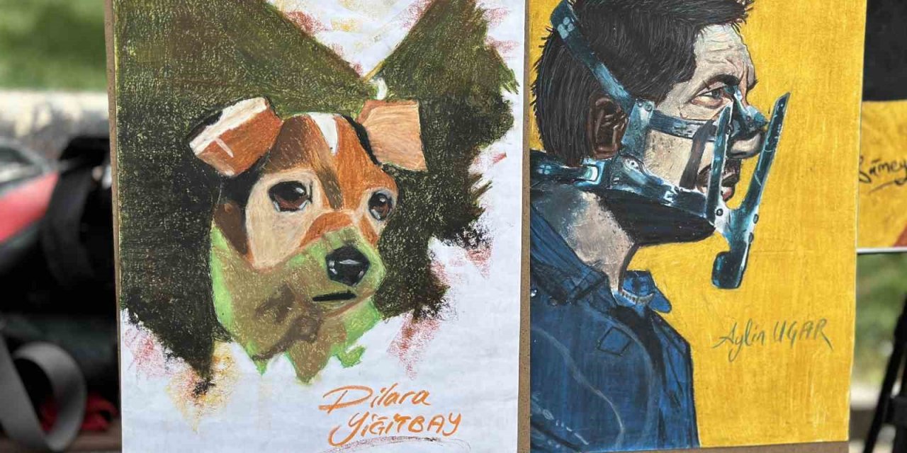 Siverek’te genç ressamlar, resimlerini sergiledi