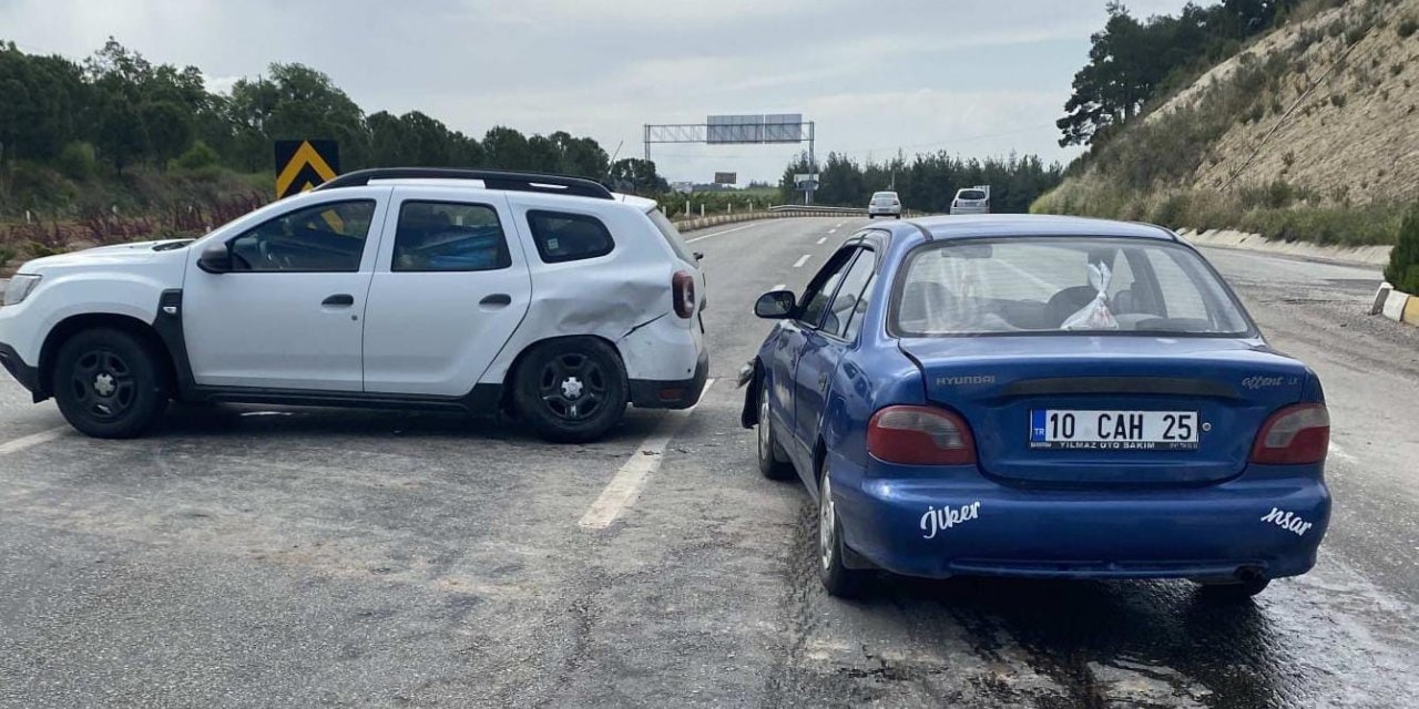 Yol verme anlaşmazlığı kazaya neden oldu: 1 yaralı