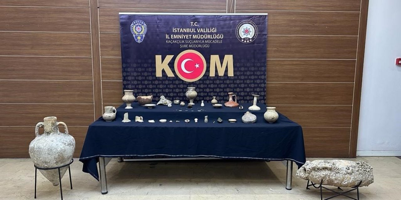 İstanbul’da 82 adet tarihi eser ele geçirildi