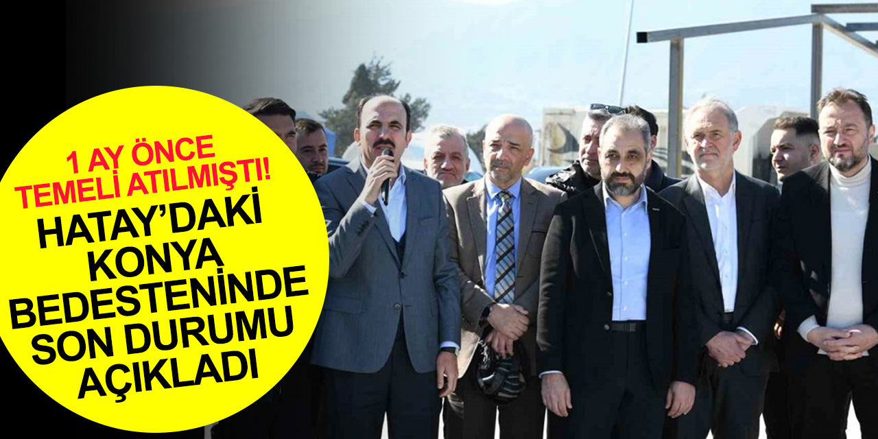 Başkan Altay: Hatay’a kazandıracağımız Konya Bedestenimiz tamamlanmak üzere