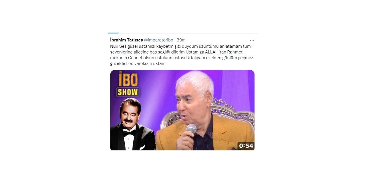 Usta Sanatçı Nuri Sesigüzel hayatını kaybetti