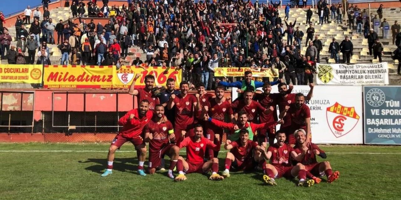 Edirnespor ligde kalmayı garantiledi