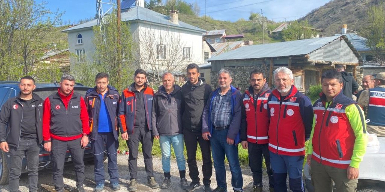 Erzincan’da kaybolan 2 kişi 10 saat sonra bulundu