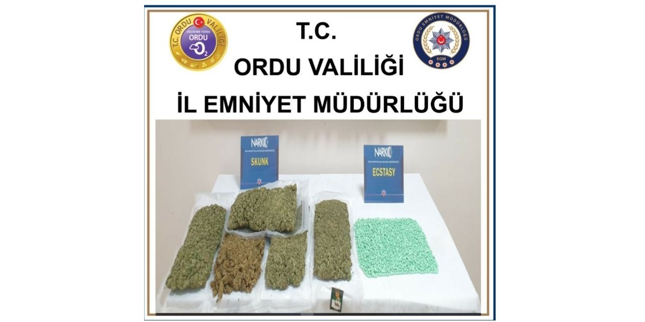 Ordu’da uyuşturucu operasyonu: 2 tutuklu
