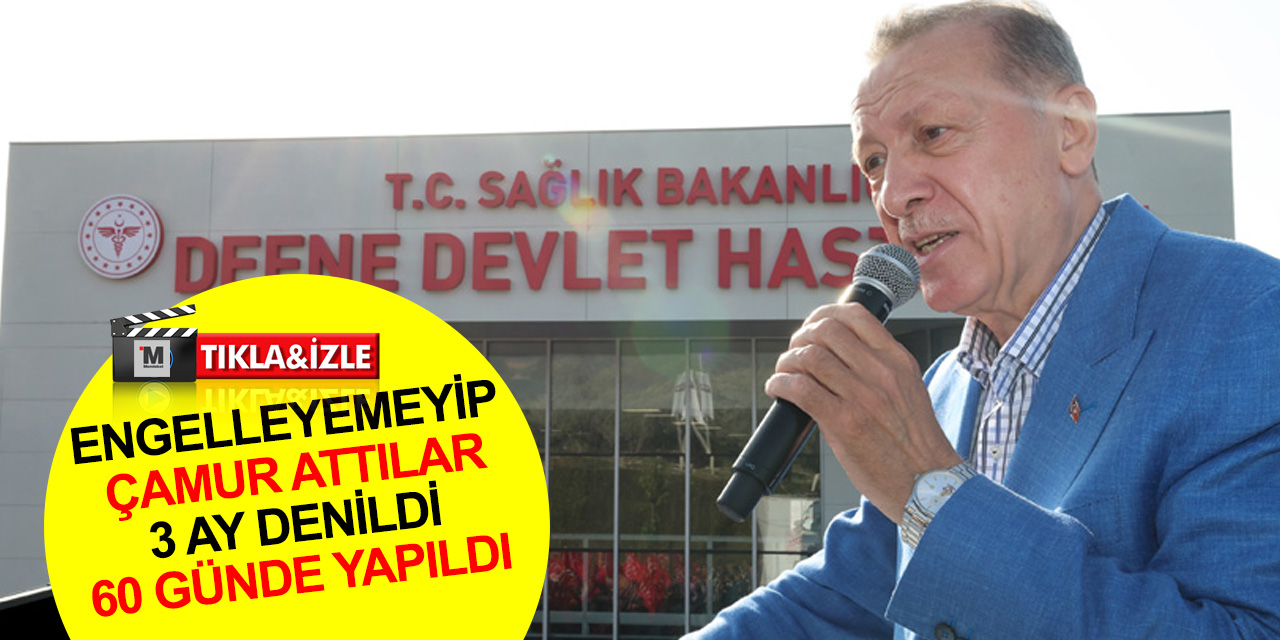 Cumhurbaşkanı Erdoğan Defne Devlet Hastanesi'ni açtı! 'Biz bir şeyi yapacağız dersek yaparız, işte buyurun' dedi