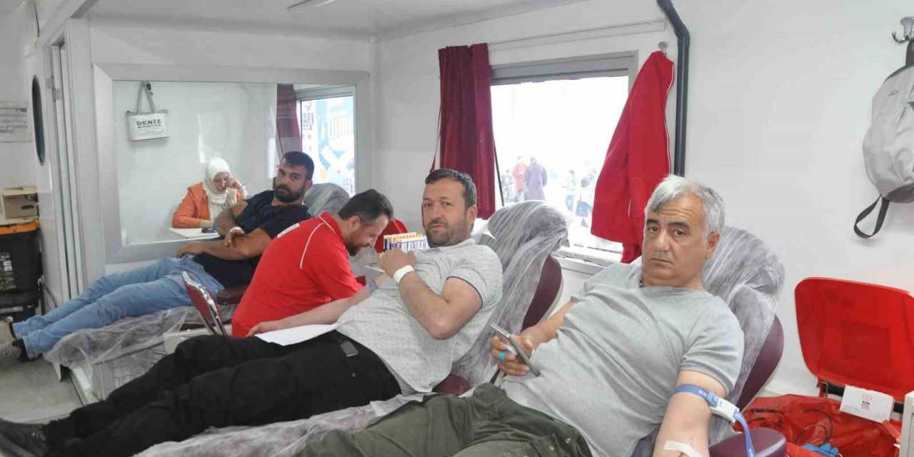 Sorgun halkından kan bağışına yoğun ilgi