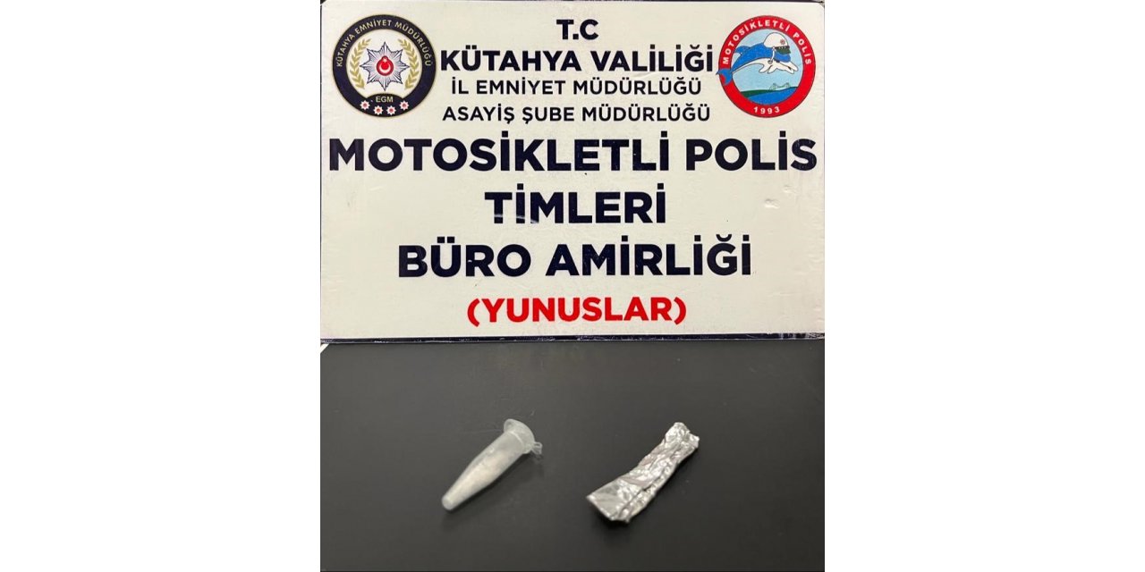 Kütahya’da Yunus Timleri şahsın üzerinde uyuşturucu buldu