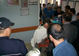 Taşçı hayati tehlikeyi atlattı