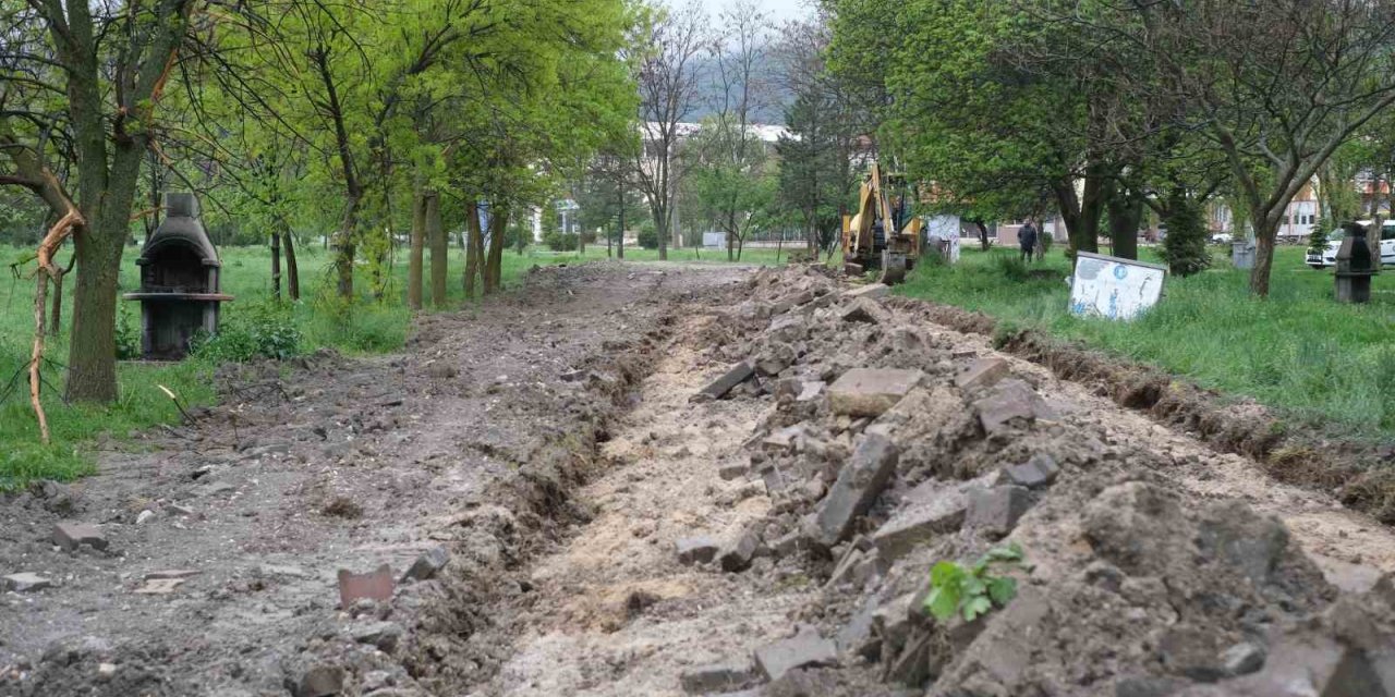Yoncalı Mesire Alanı’nda çevre düzenlemesi