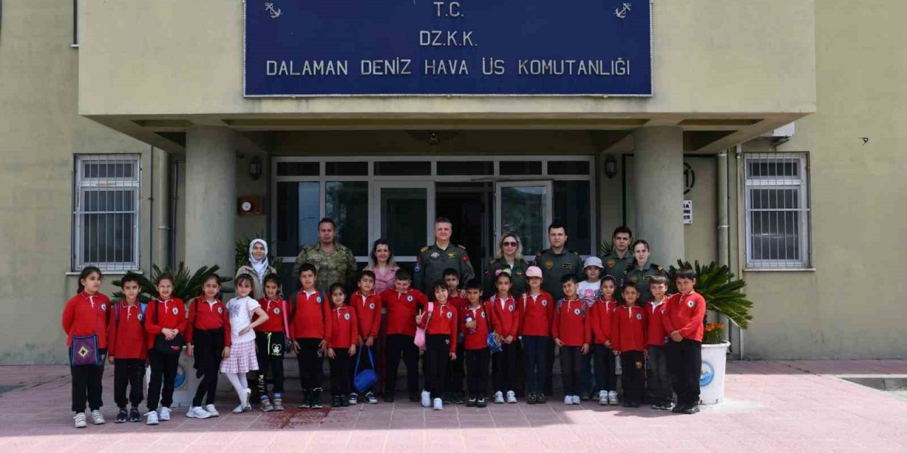 Köyceğizli öğrenciler Dalaman Deniz Hava Üs Komutanlığı’na misafir oldu