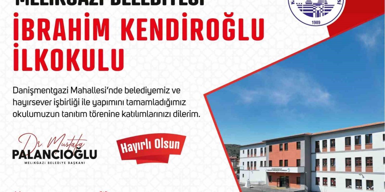 İbrahim Kendiroğlu İlkokulu’nun tanıtım töreni yapılacak