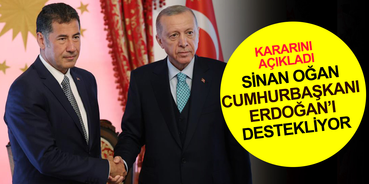 Sinan Oğan 2'nci turda Cumhurbaşkanı Erdoğan'ı destekleyeceğini açıkladı! İlk tepki Özdağ'dan geldi