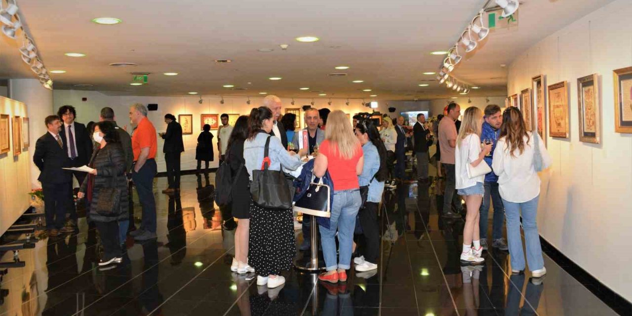 ASO’da “Giz ve Biz” Ebru Sergisi