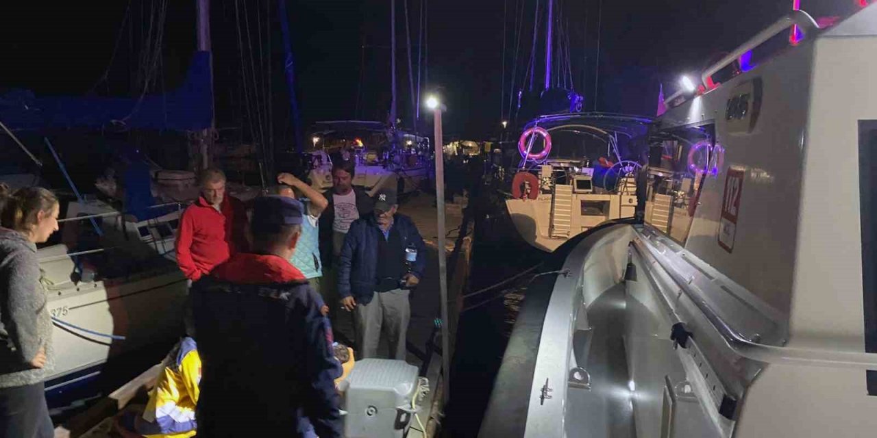 Koyda rahatsızlanan vatandaş Sahil Güvenlik ekiplerince tahliye edildi