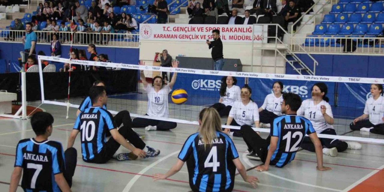 Bedensel Engelliler Oturarak Voleybol Türkiye Şampiyonası, Karaman’da başladı