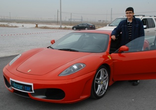 Konyalı ferrari'yi test etti!