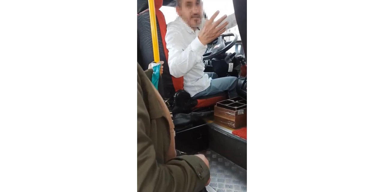 Kartal’da minibüste ’bebek arabası’ tartışması