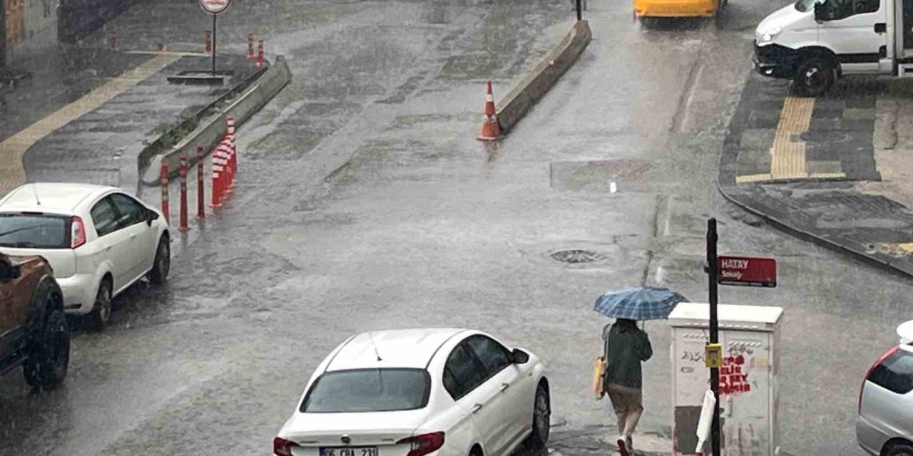 Başkentte sağanak etkili oldu