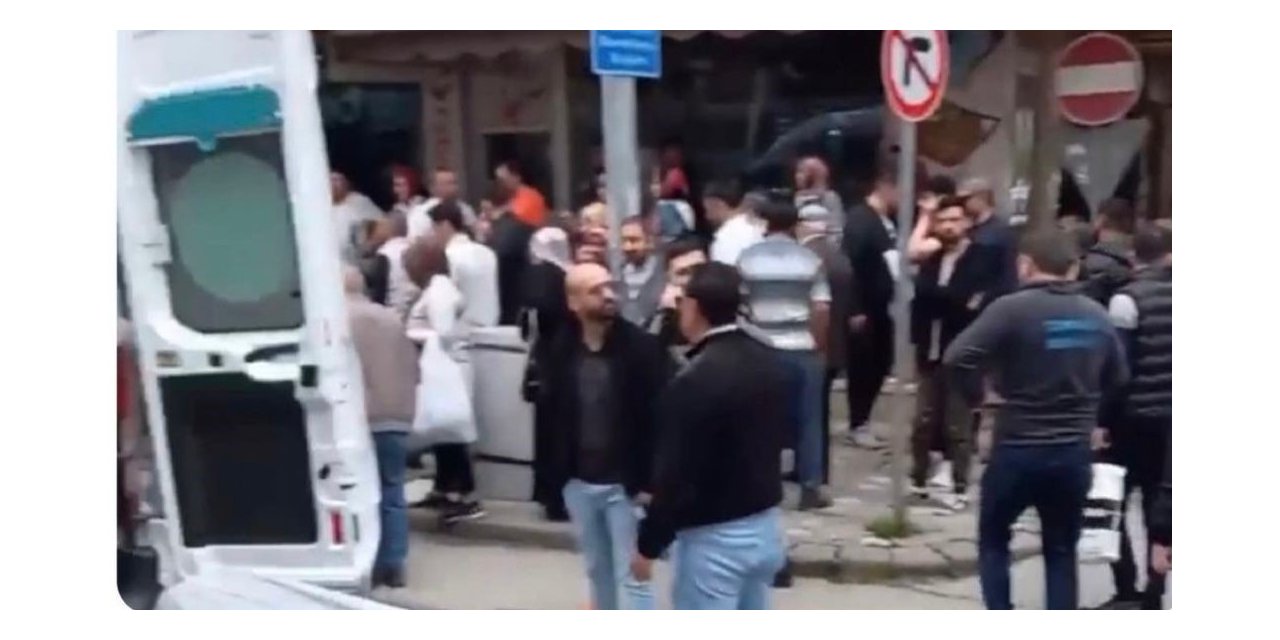 Cadde üzerinde tabanca ile vurulan kadın yaralandı