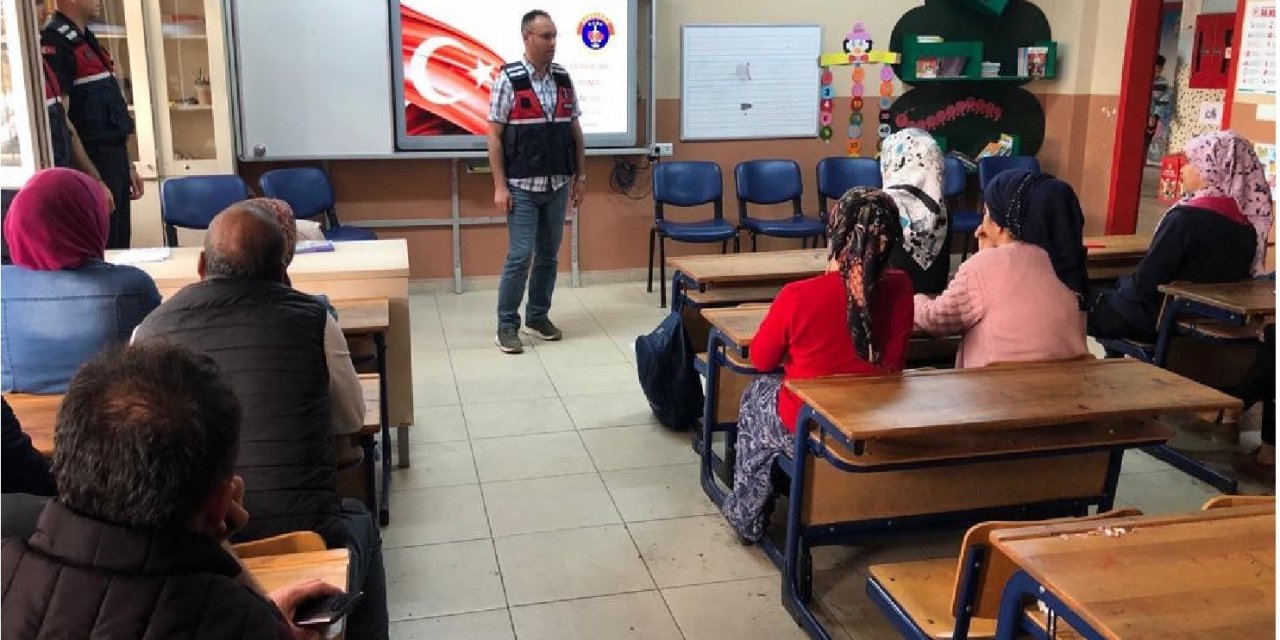 Jandarmanın annelere yönelik uyuşturucu ile mücadele eğitimleri devam ediyor