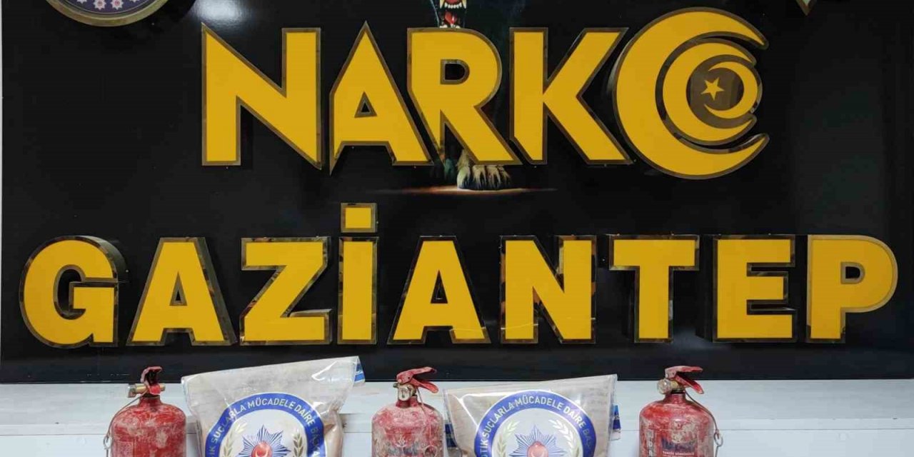 Yangın tüpleri içerisinde eroin sevkiyatı