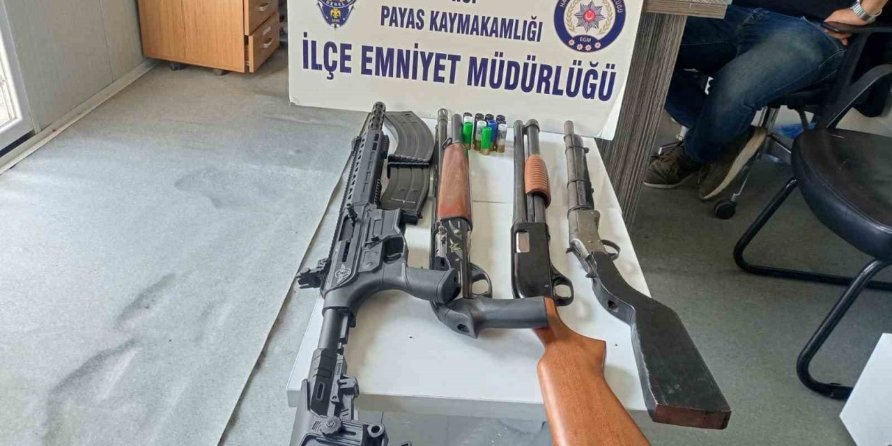 Hatay’da 4 adet ruhsatsız tüfek ele geçirildi