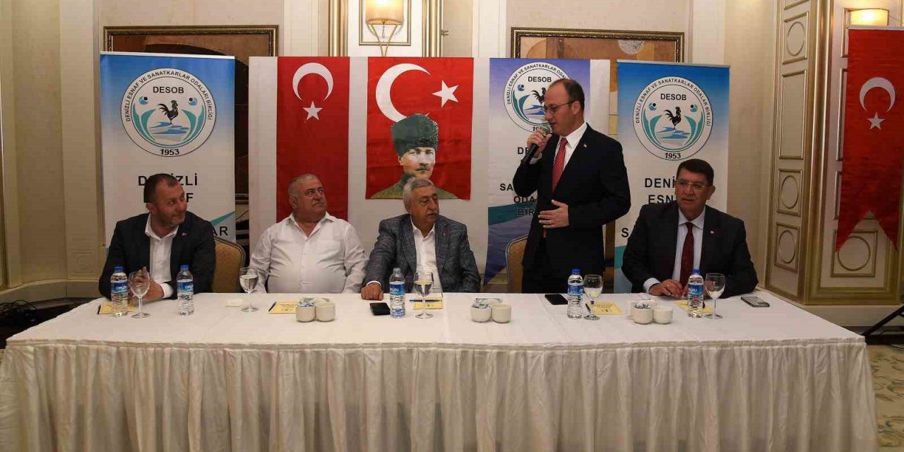 Denizli esnaf odası başkanları ekonomik gelişmeleri değerlendirdi