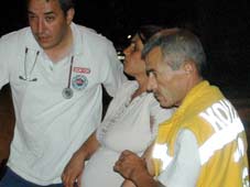 Doğum öncesi kaza geçirdi