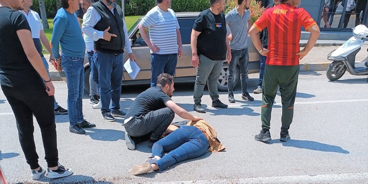 Otomobilin çarptığı kadın yaya ağır yaralandı