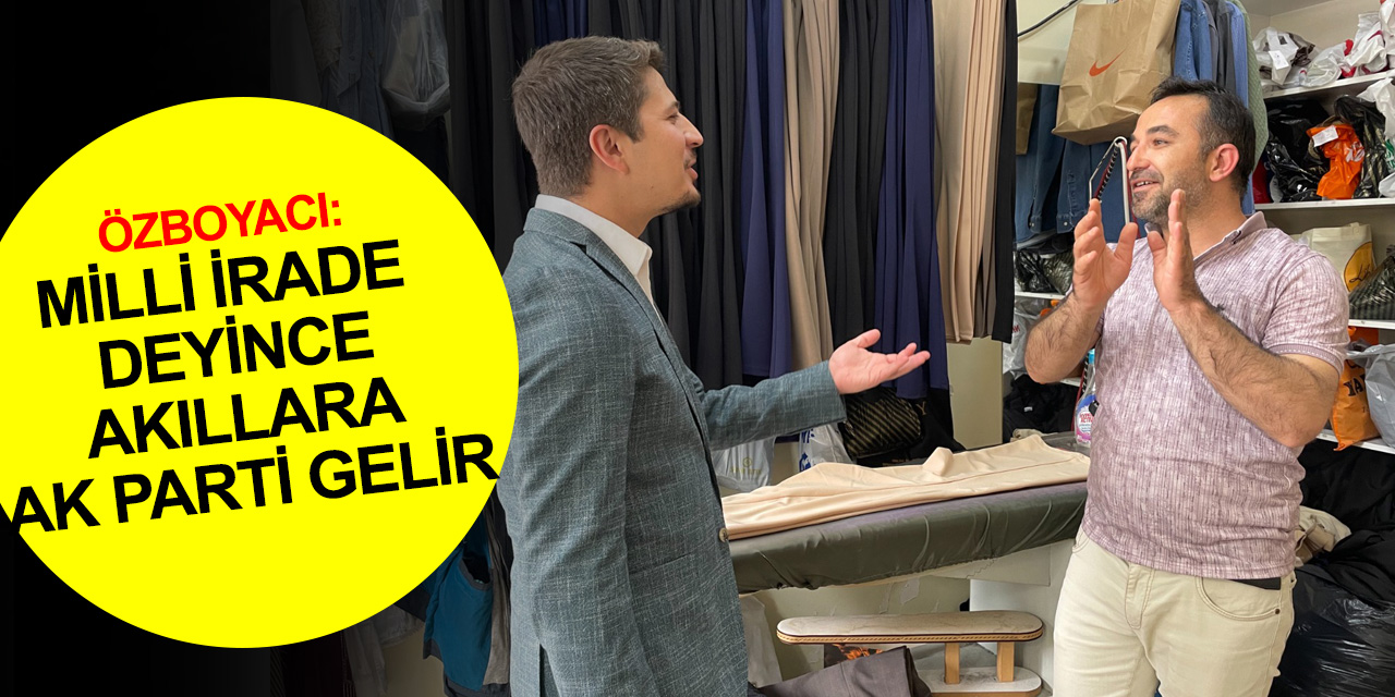 Konya Milletvekili Özboyacı Şefikcan esnafını ziyaret etti! Rehavete kapılmayın sandığa gelin dedi