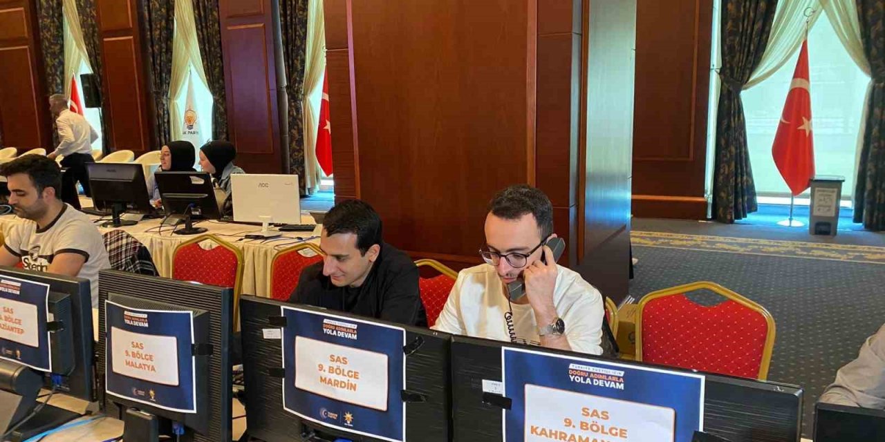 AK Parti’nin Sonuç Alma Sistemi görüntülendi